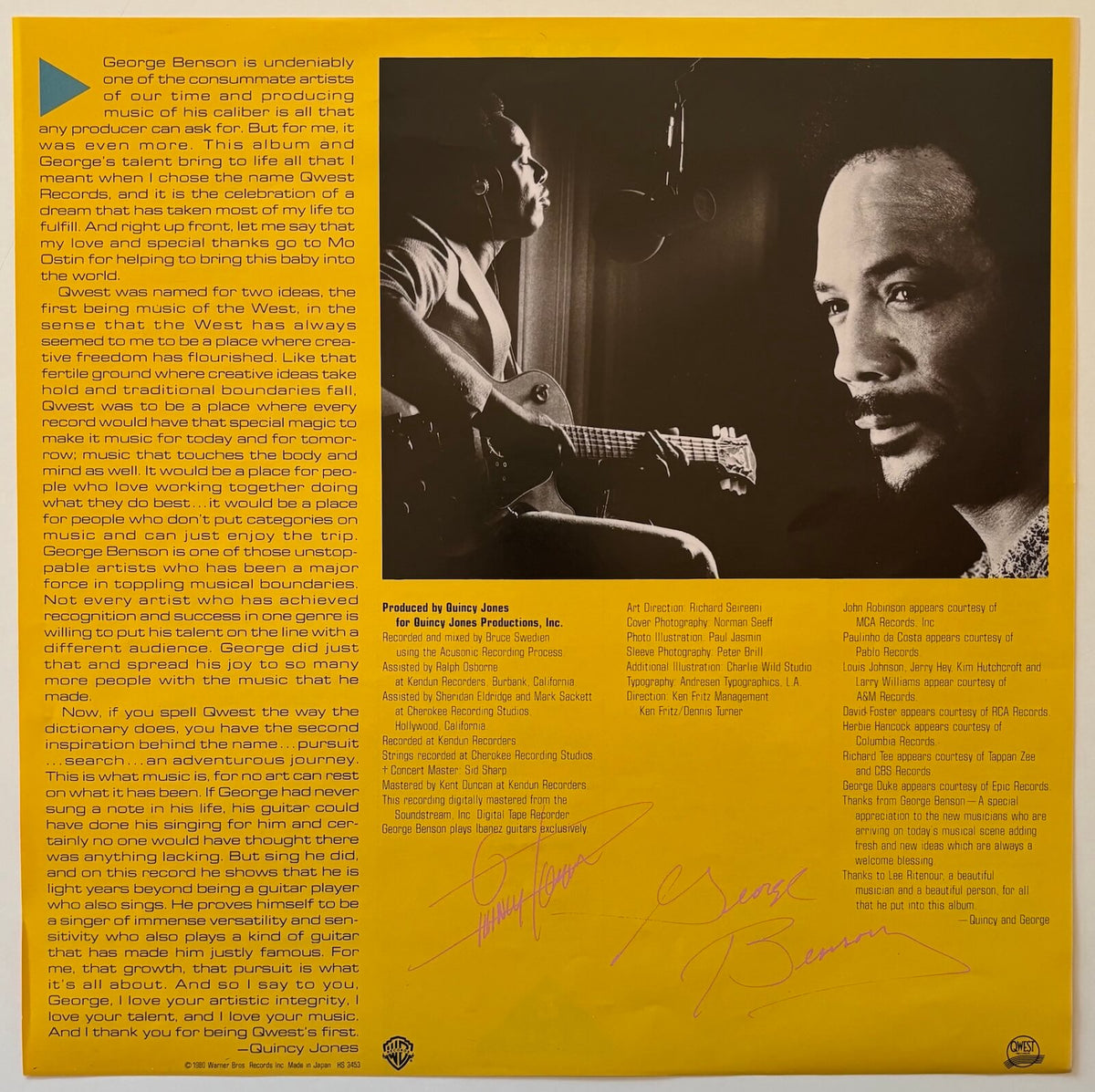 George Benson - Give Me the Night (1980 Japanese Warner Bros. Stereo LP)