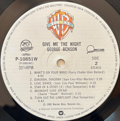 George Benson - Give Me the Night (1980 Japanese Warner Bros. Stereo LP)