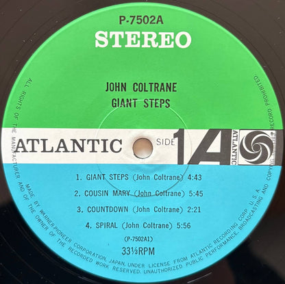 John Coltrane - Giant Steps (1976 Japanese Atlantic Stereo Vinyl LP)