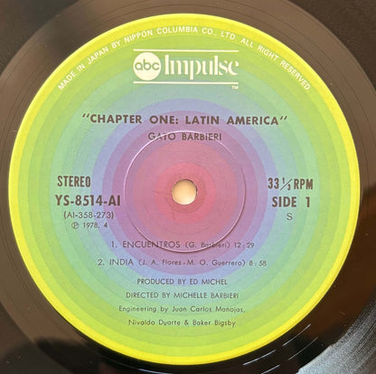 Gato Barbieri - Chapter One: Latin America (1978 Japanese Impulse! Vinyl LP)