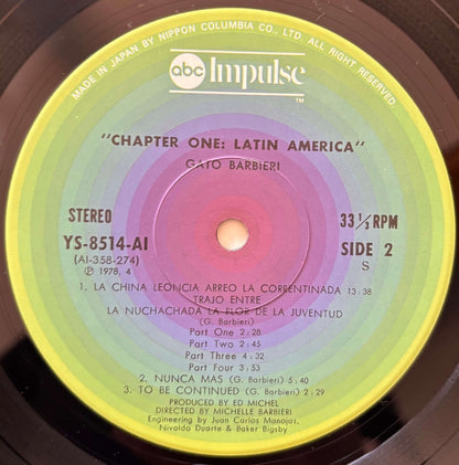 Gato Barbieri - Chapter One: Latin America (1978 Japanese Impulse! Vinyl LP)