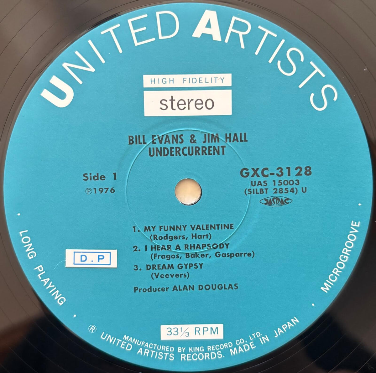 Bill Evans & Jim Hall - Undercurrent (1976 Japanese United Artists Vinyl LP)