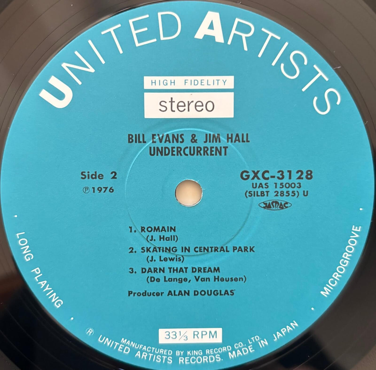 Bill Evans & Jim Hall - Undercurrent (1976 Japanese United Artists Vinyl LP)