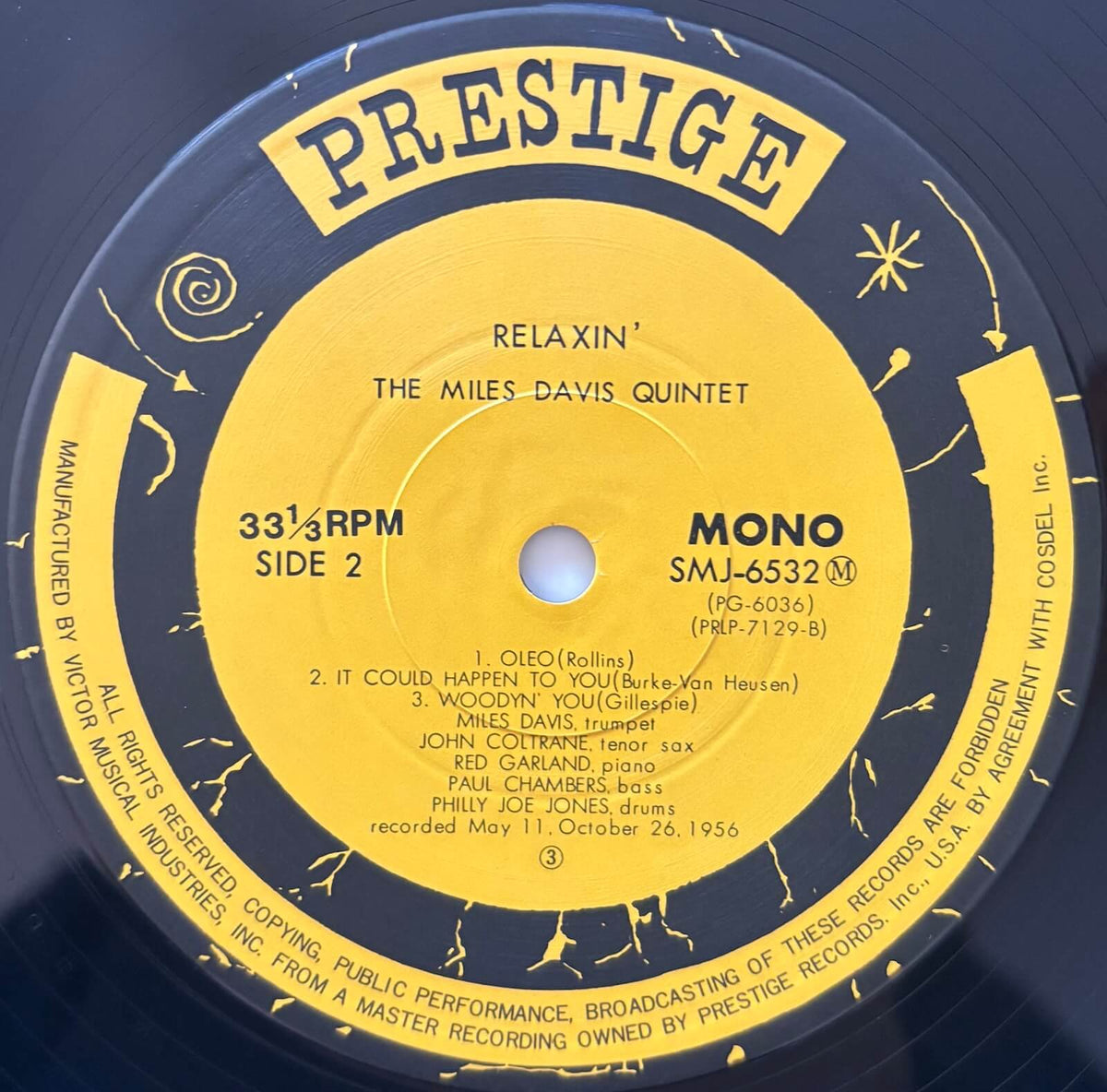 The Miles Davis Quintet - Relaxin' with the Miles Davis Quintet (1976 Japanese Prestige Mono Vinyl LP)