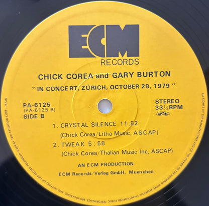 Chick Corea and Gary Burton - In Concert, Zürich, October 28, 1979 (1980 Japanese ECM 2xLP)