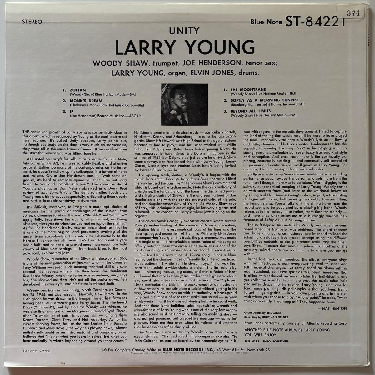 Larry Young - Unity (1981 Japanese King Record GXK-8205 Vinyl LP)