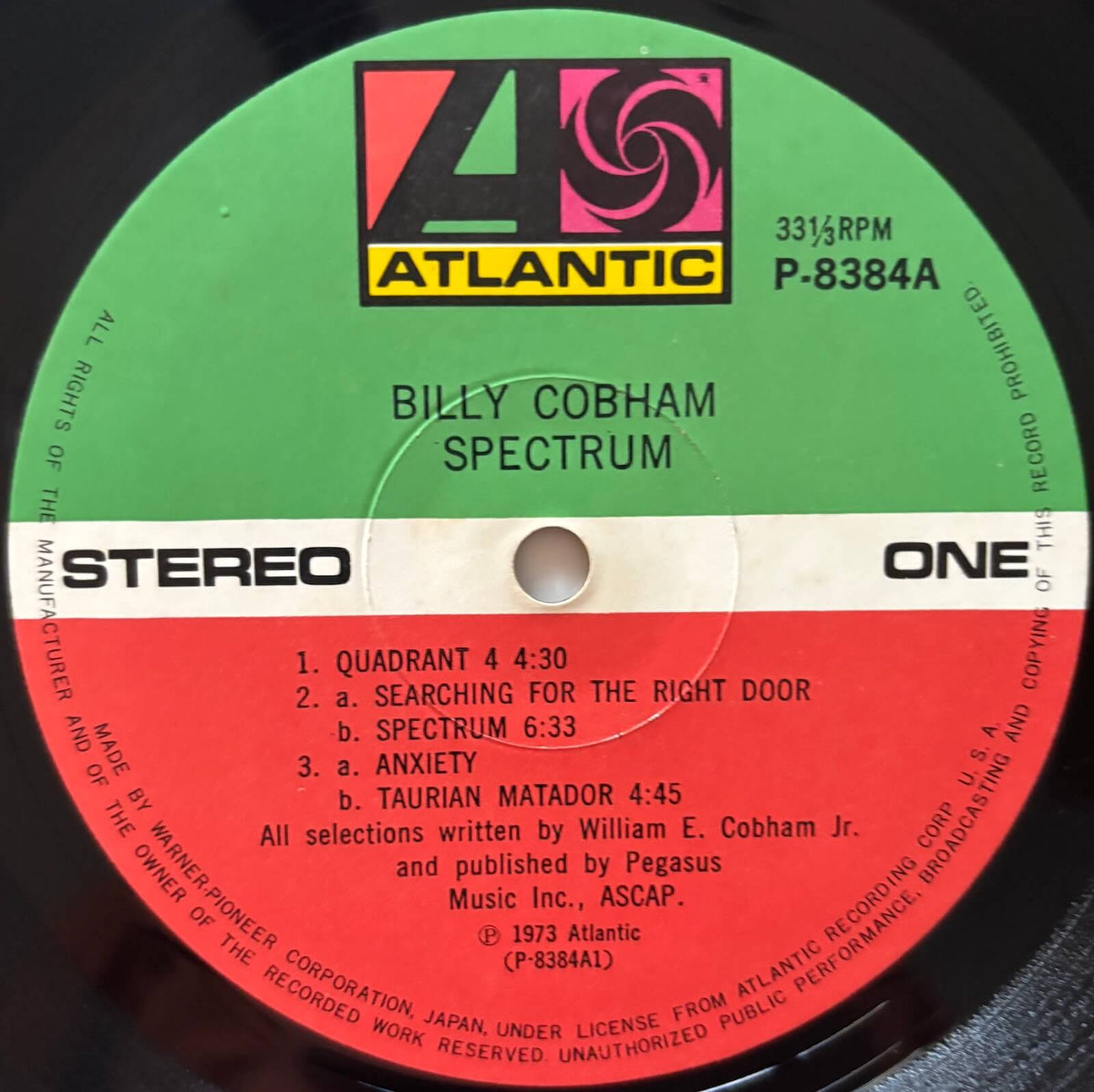 Billy Cobham - Spectrum (1973 Japanese Atlantic Vinyl LP Gatefold)
