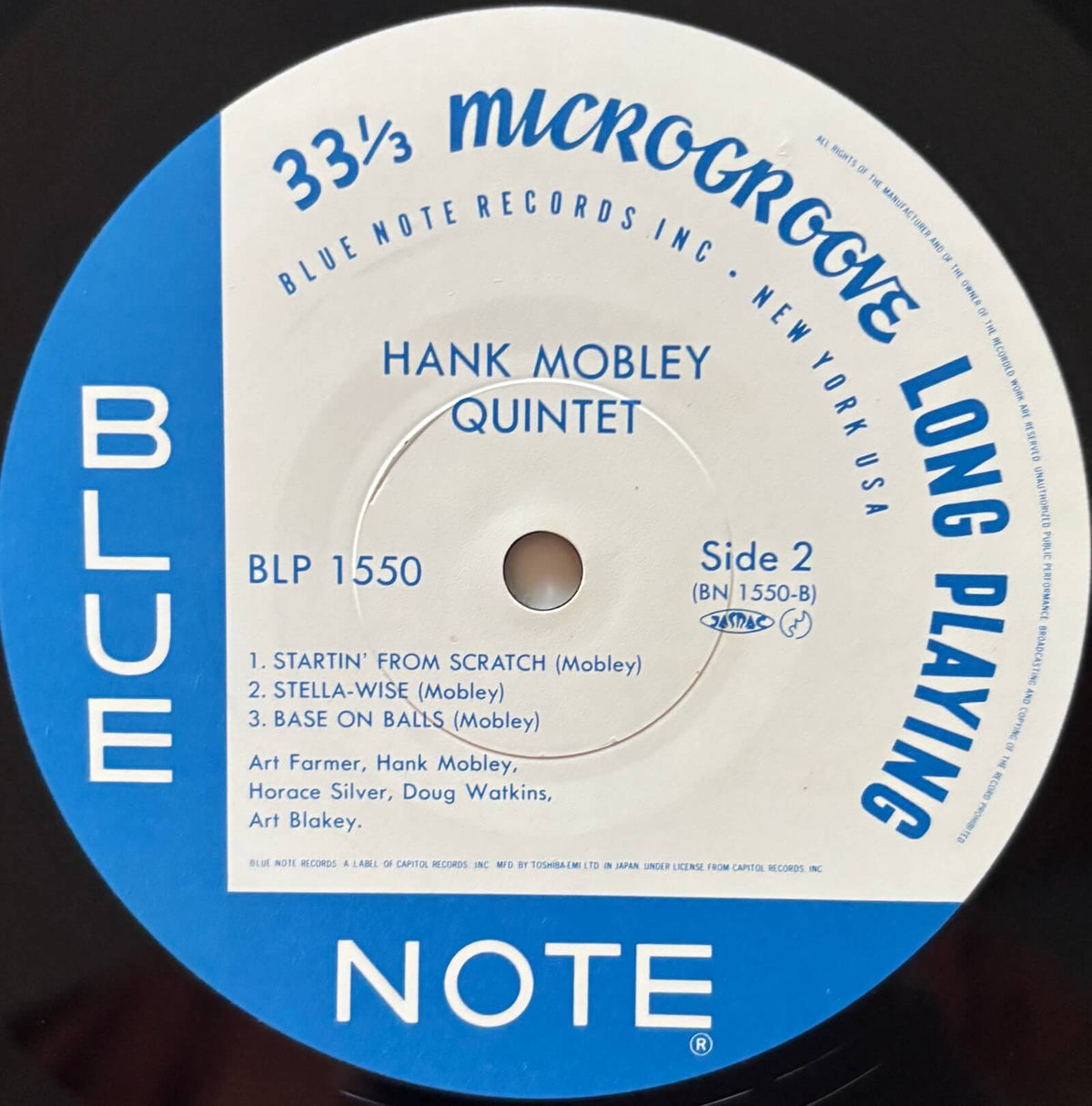 Hank Mobley - Hank Mobley Quintet (1984 Japanese Blue Note Mono Vinyl LP)
