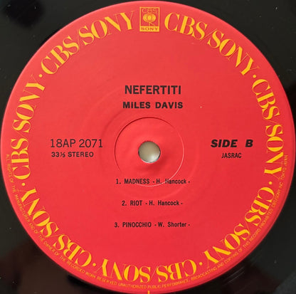 Miles Davis - Nefertiti (1981 Japanese CBS/Sony Vinyl LP)