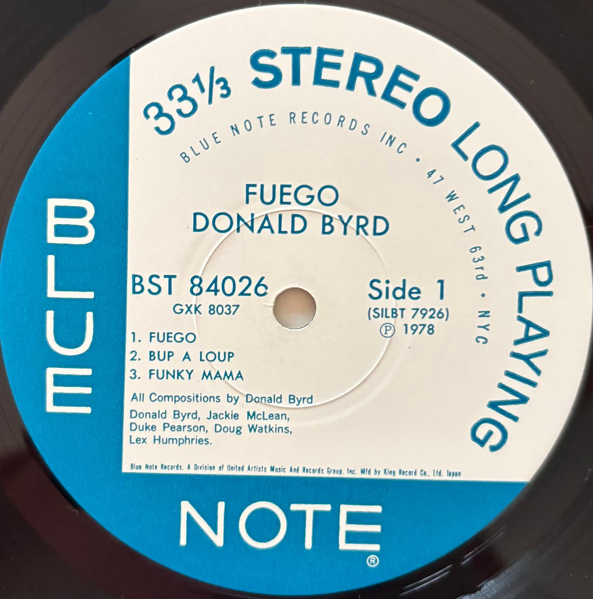 Donald Byrd - Fuego (1978 Japanese Blue Note GXK 8037 Vinyl LP)