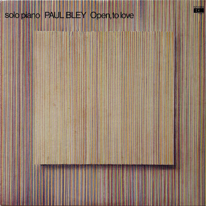 Paul Bley - Open, to Love (1981 Japanese ECM Vinyl LP)