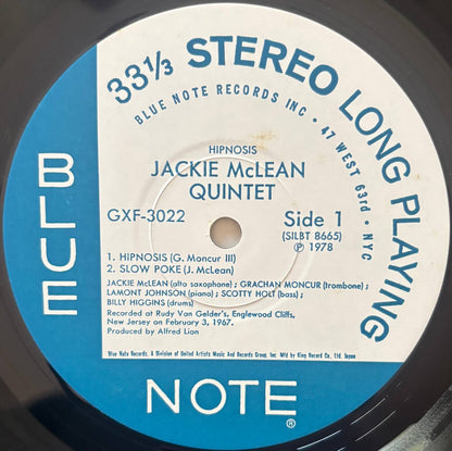 Jackie McLean Quintet - Hipnosis (1978 Japanese Blue Note Vinyl LP)