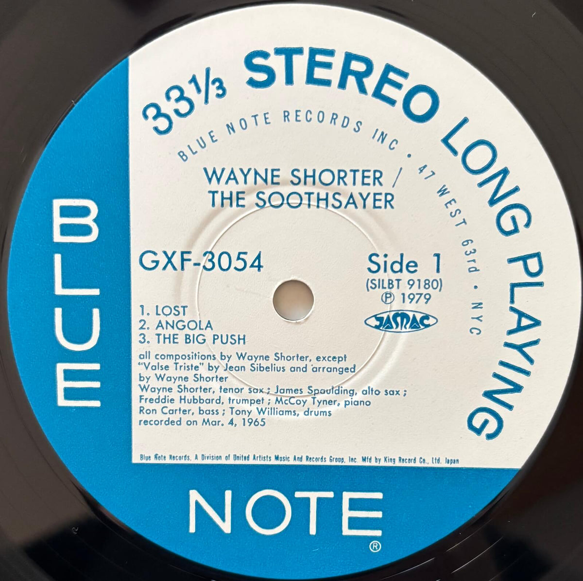 Wayne Shorter - The Soothsayer (1979 Japanese Blue Note Vinyl LP)