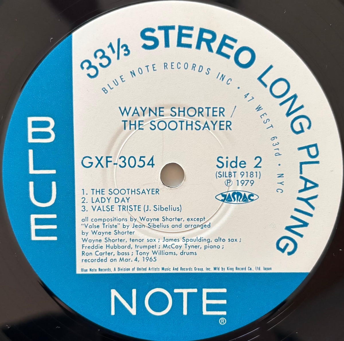 Wayne Shorter - The Soothsayer (1979 Japanese Blue Note Vinyl LP)
