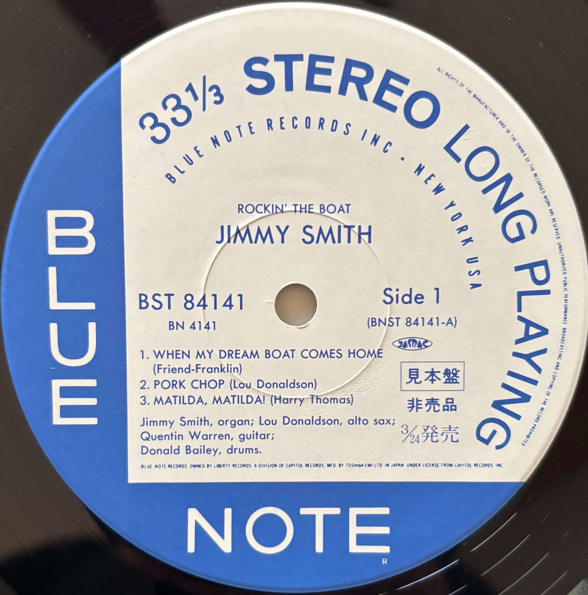 Jimmy Smith - Rockin' the Boat (1993 Japanese Blue Note Vinyl LP)