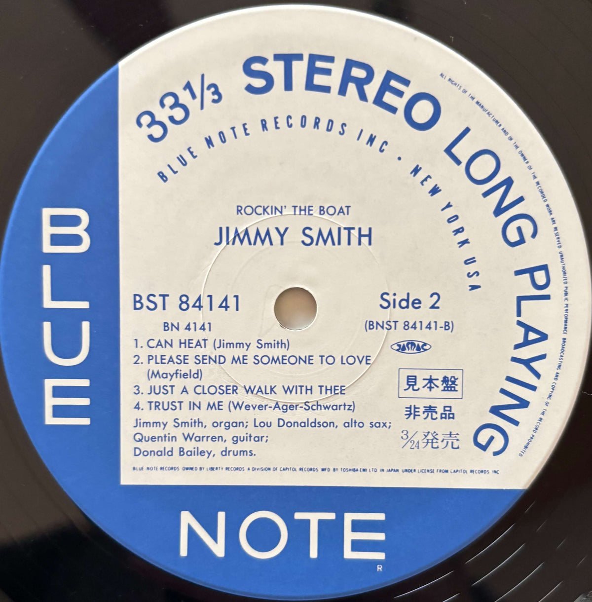 Jimmy Smith - Rockin' the Boat (1993 Japanese Blue Note Vinyl LP)
