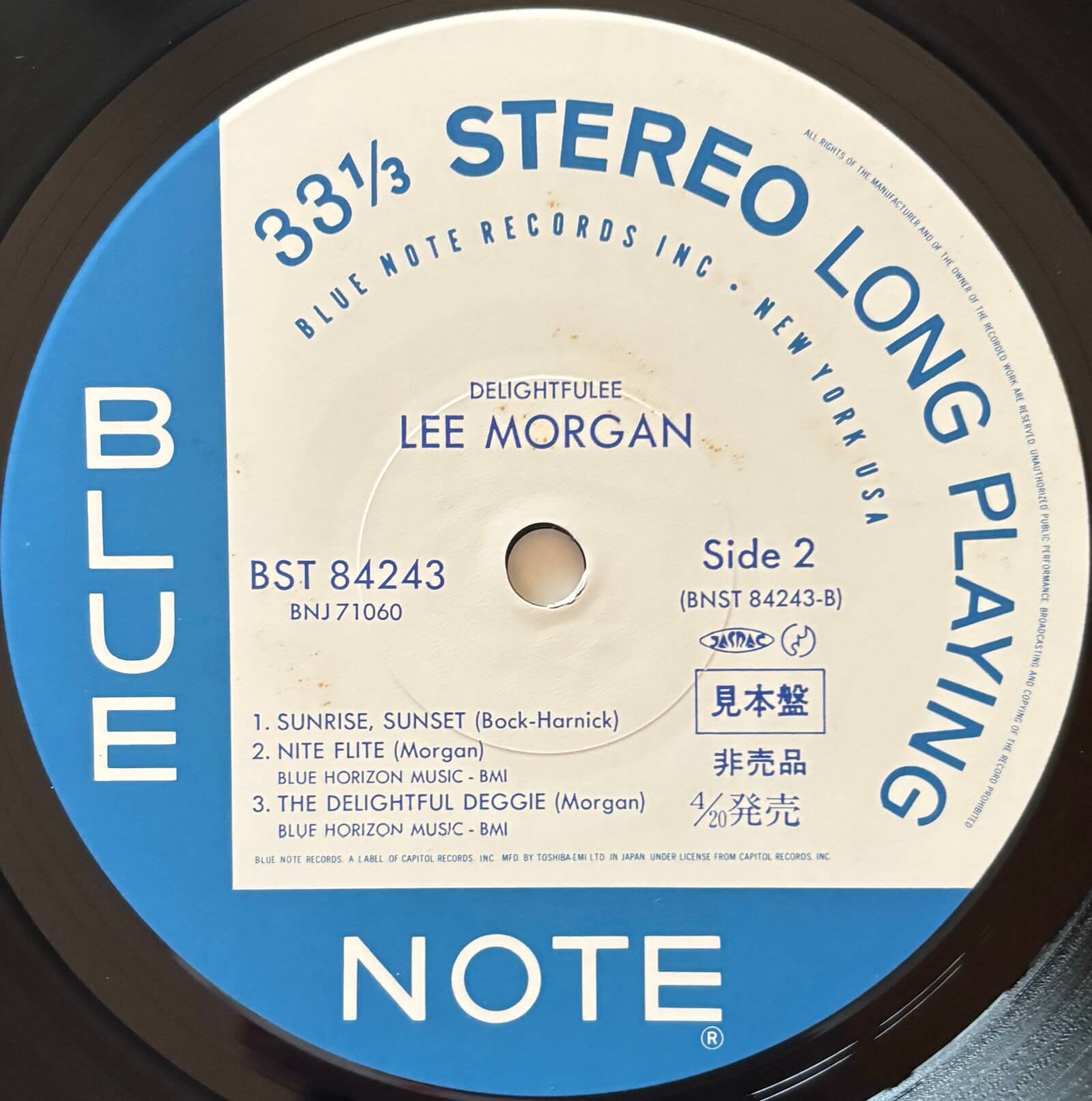 Lee Morgan - Delightfulee (1985 Japan Toshiba EMI Promo LP) | Lush