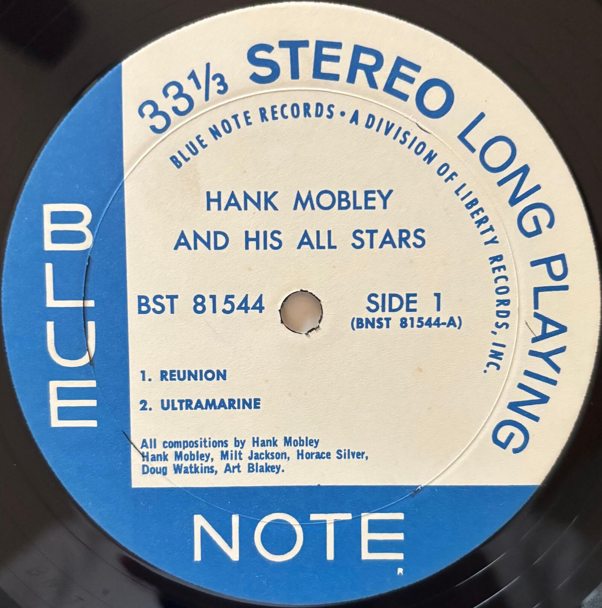 Hank Mobley - Hank Mobley and His All Stars (1967 US Blue Note Vinyl LP)