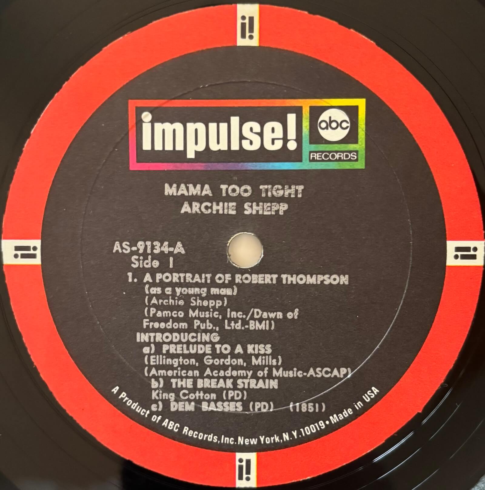 Archie Shepp - Mama Too Tight (1967 US Impulse! LP) | Lush Life