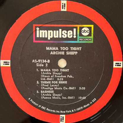 Archie Shepp - Mama Too Tight (1967 US Impulse! Stereo Vinyl LP)