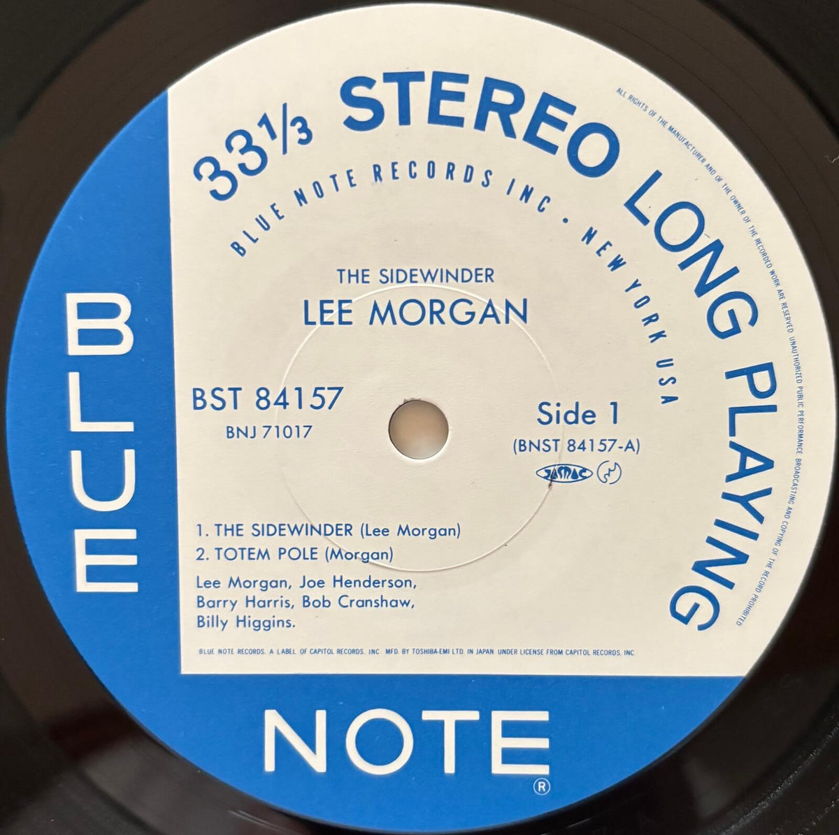 Lee Morgan - The Sidewinder (1984 Japanese Blue Note Vinyl LP)