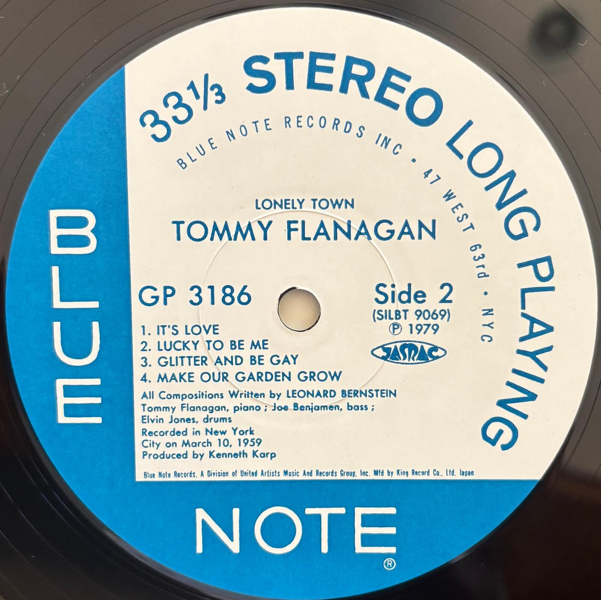 Tommy Flanagan - Lonely Town (1979 Japanese Blue Note Vinyl LP)