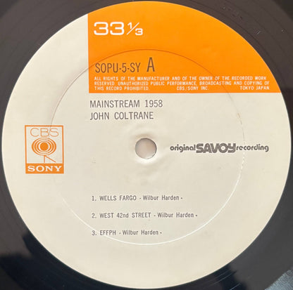 Wilbur Harden, John Coltrane, Tommy Flanagan, Doug Watkins, Louis Hayes - Mainstream 1958: The East Coast Jazz Scene (1975 Japanese CBS/Sony Mono Vinyl LP)