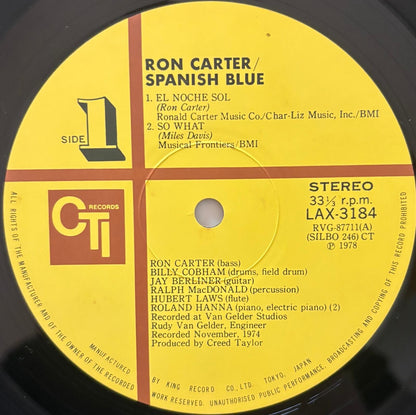 Ron Carter - Spanish Blue (1978 Japanese CTI Limited Edition Stereo Vinyl LP)