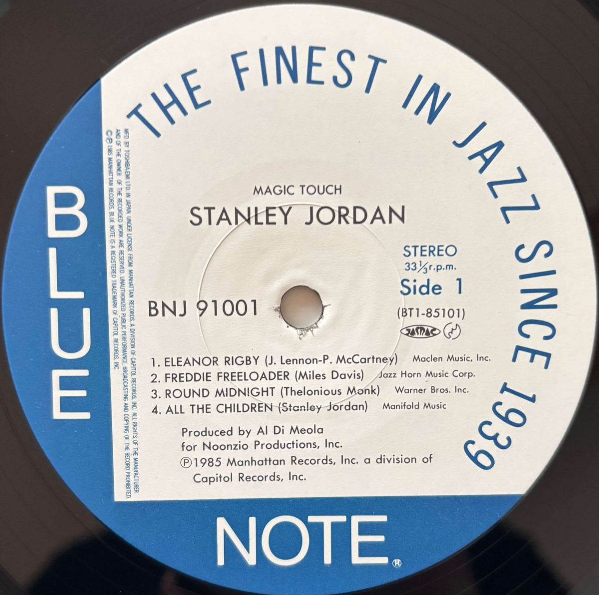 Stanley Jordan - Magic Touch (1985 Japanese Blue Note Vinyl LP)