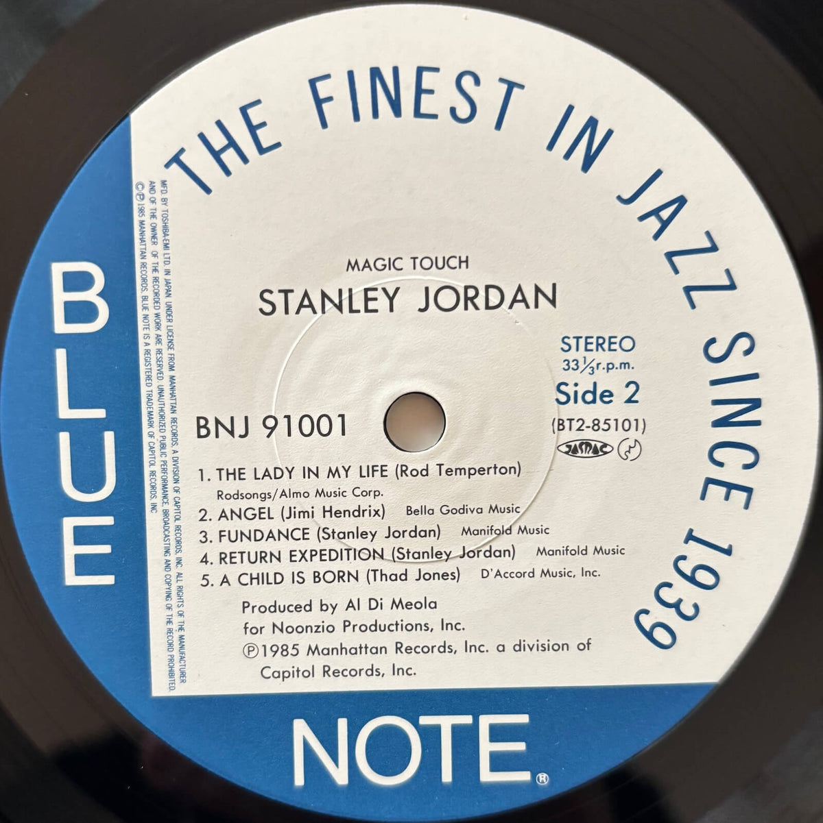 Stanley Jordan - Magic Touch (1985 Japanese Blue Note Vinyl LP)