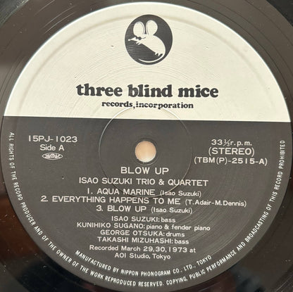Isao Suzuki Trio/Quartet - Blow Up (1979 Japanese Three Blind Mice Vinyl LP)