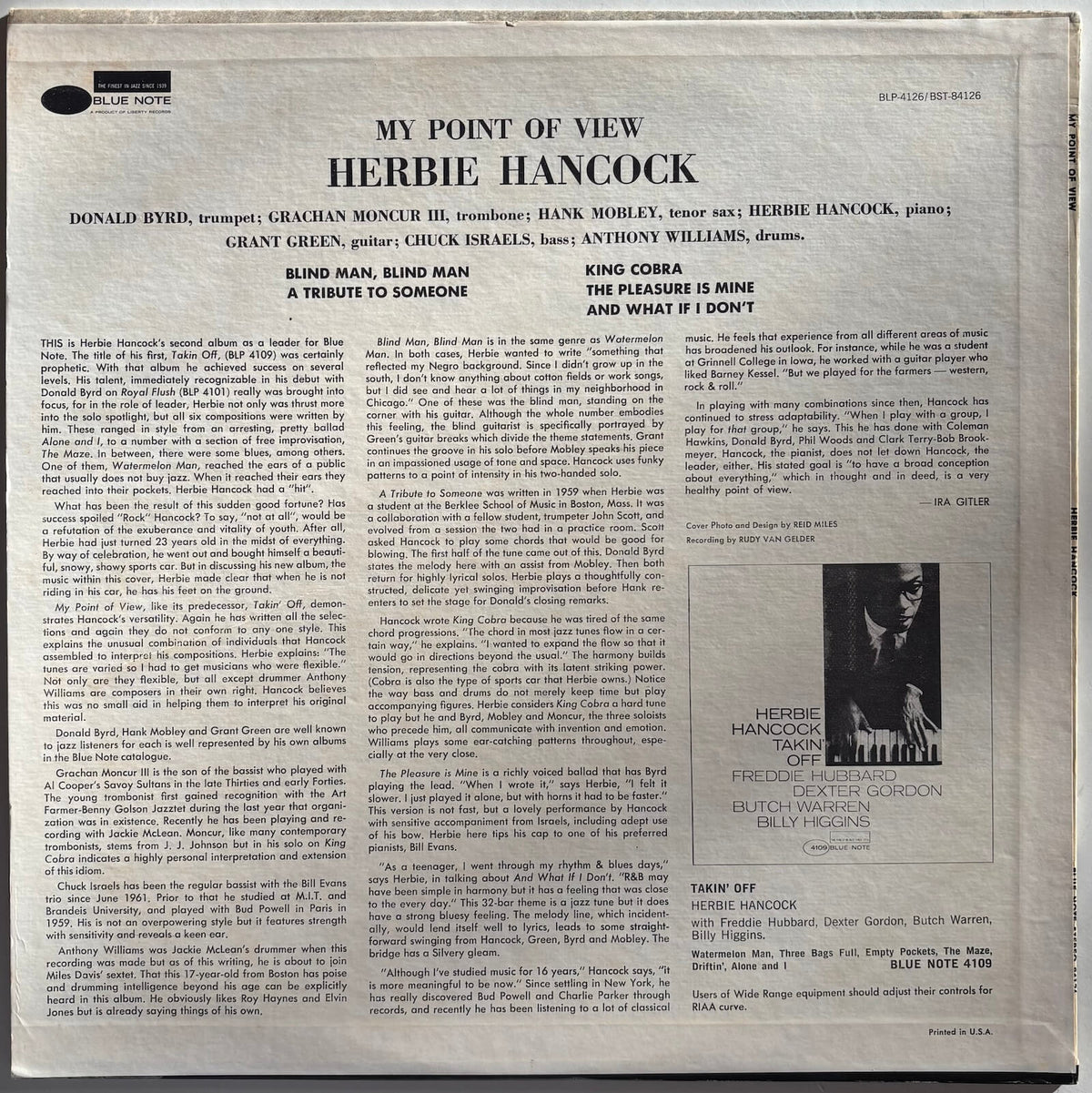 Herbie Hancock - My Point of View (1973 US Blue Note Vinyl LP)