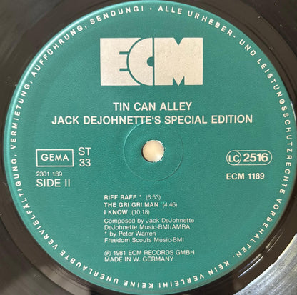 Jack DeJohnette’s Special Edition - Tin Can Alley (1981 German Vinyl LP)