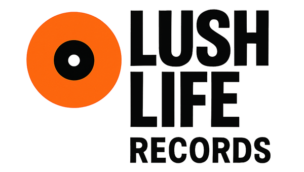 Logo of Lush Life Records with an orange circle and black text on a white background